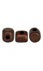 Les perles par Puca® Minos beads Dark bronze mat 23980/84415
